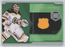 2023-24 upper deck piece of history 69/99 linus ullmark Boston Bruins #A-LU