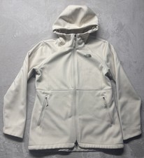 The North Face Apex Risor Hoodie Zip Up Jacket Womens Size M Windwall Cream