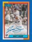 2025 Topps Update Series MATT SHAW AUTO ROOKIE RETRO #90A-MSH