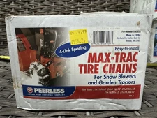 Peerless Max Trac 1063055 4-Link Snow Blower Garden Tractor Tire Chains - NEW!!!