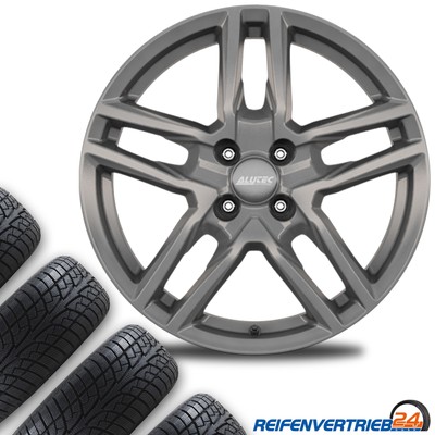 4x Alu Ganzjahresreifen Kompletträder für Fiat 600 Reifen 215/60R17 Goodyear