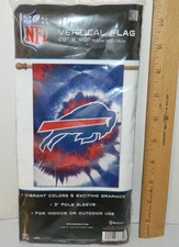 Buffalo Bills NFL FOOTBALL TIE DYE VERTICAL FLAG 28X40 HOUSE BANNER IN OUTDOOR