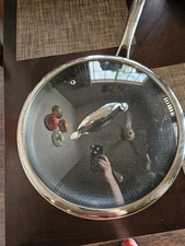 HEXCLAD 12" Hybrid Fry Pan With Lid, Twelve Inch Frying Pan