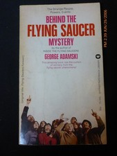 George Adamski BEHIND THE FLYING SAUCER MYSTERY 1974 Warner 2nd Printing UFOlogy