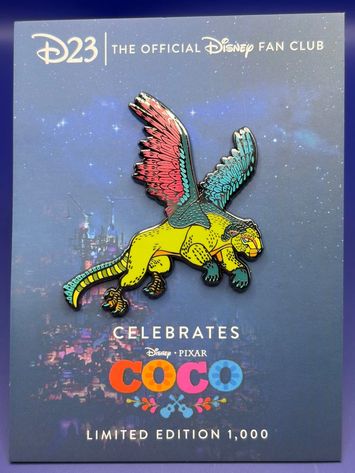 D23 Exclusive Disney Pixar Coco 5th Anniversary Commemorative Pin LE 1000 Pepita