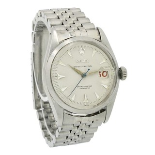 Men's Rolex OP Roulette Date Ref.#6530 34mm Silver Dial Watch W249058 1