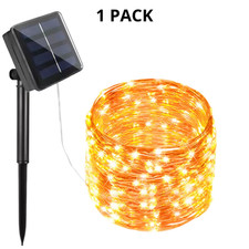 Guirlande Solaire Extérieure LED 7M/12M/22M/32M Étanche IP65 Jardin Warm White