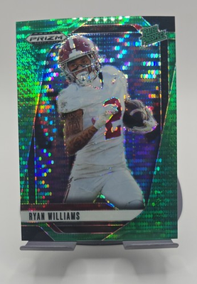 #ad 2025 Panini Prizm Draft Picks Ryan Williams #151 Green Pulsar Prizm 25 RC $55.00