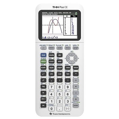 Texas Instruments TI-84 Plus CE Color Graphing Calculator Bright White