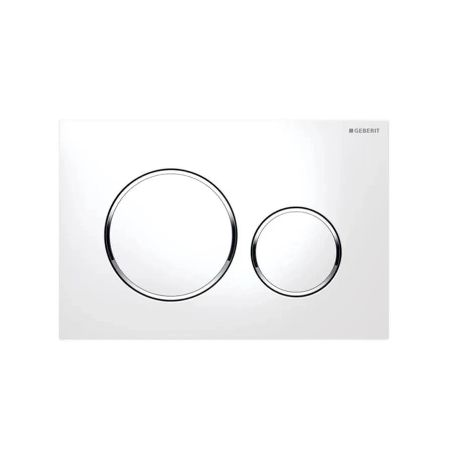 Sigma20KJ Geberit flush plate White / Chrome