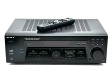 Sony STR-K740P A/V Receiver Stereo AM/FM Cinema Sound w/Remote Bundle TESTED VG