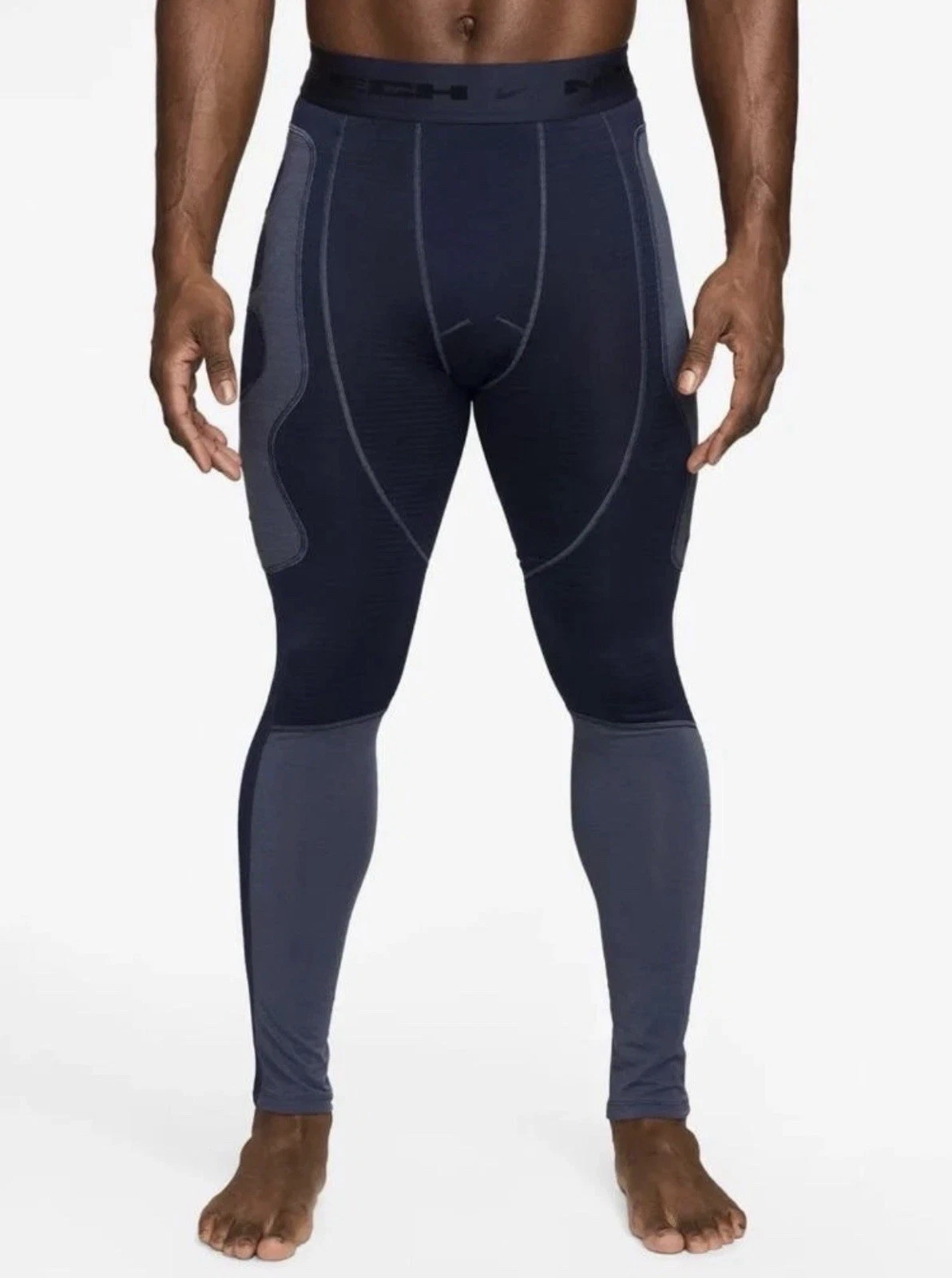Nike Tech Therma-Fit Base Layer Compression Tights Blue HV1379-451 Men’s Size L