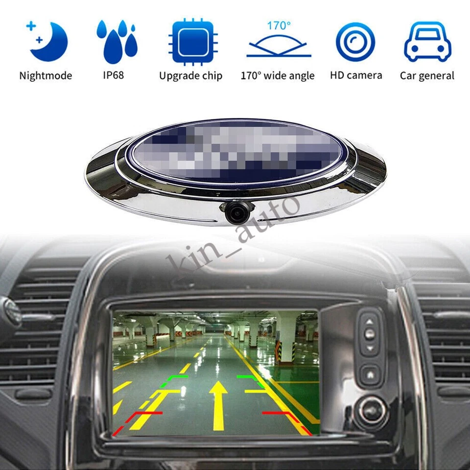 For Ford F150 F250 F350 F450 F550 (2004-2016) Chrome Emblem Logo Backup Camera - Image 3 of 4