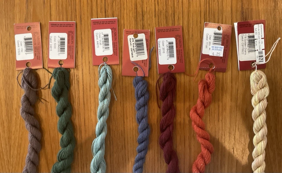 Impressions by Caron, Silk/Wool Blend, Lot of 7, Assorted Colors - Image 2 of 2