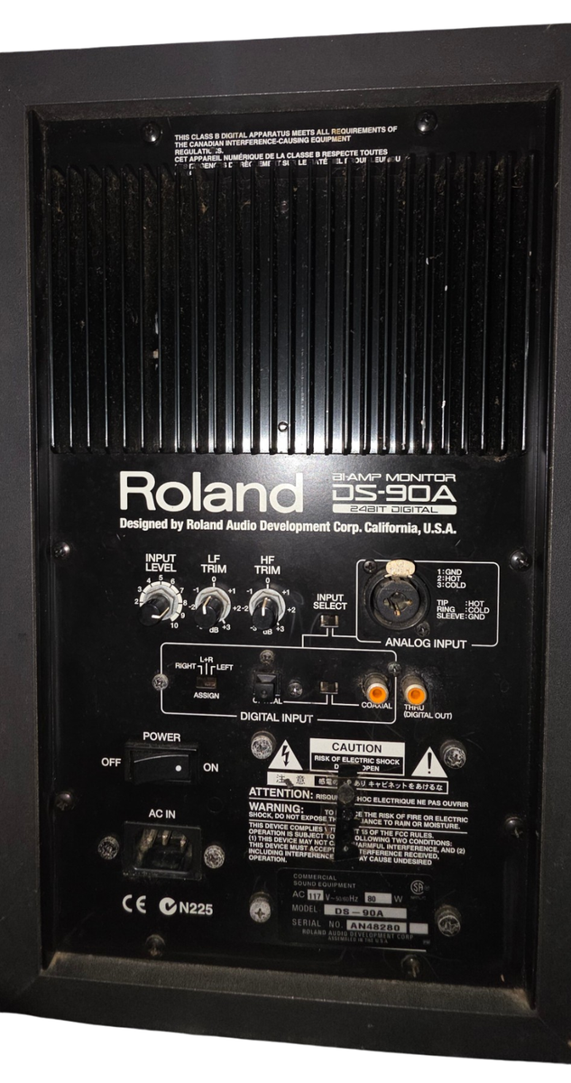 Roland DS-90A Active Studio Monitor Speakers Pair 24-bit Tested | eBay