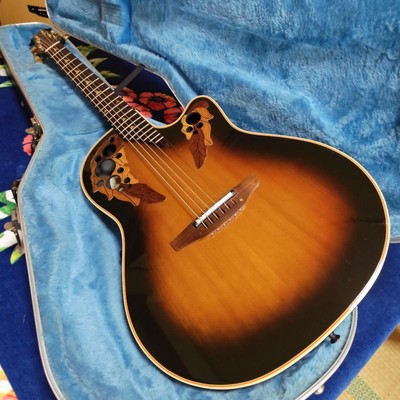 Acoustic Guitar Ovation Model No.1868 Elite Sunburst USA Rosewood