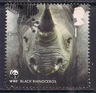 GB 2011 QE2 1st 50th Anniversary WWF Rhinoceros SG 3169 ex FDC ( T965 )