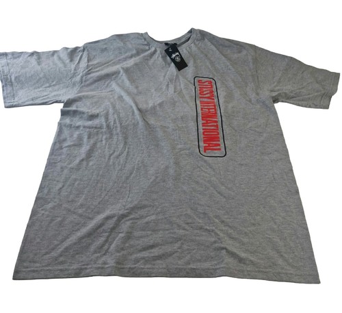 Stüssy International Link Box Tee Grau