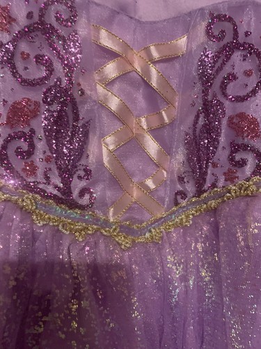 Disney Princess Rapunzel Costume Purple Dress Tangled Child Size Small 4-6 V3 - Picture 10 of 24