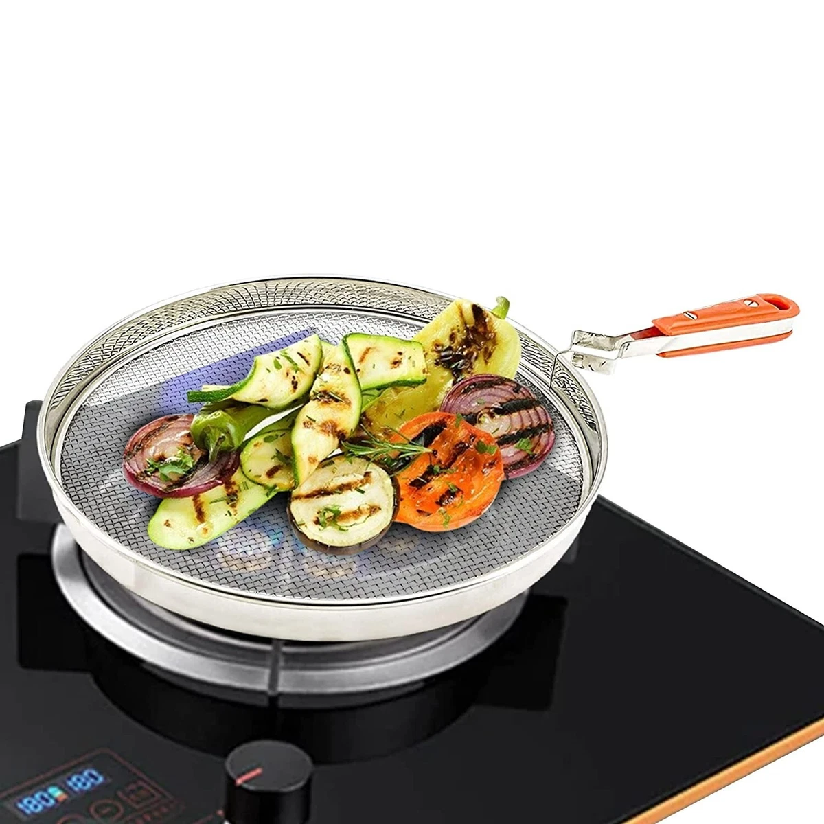 Stove Top Griddle Grill Stainless Steel for Gas Electric Induction Stovetop  Oven & Outdoor Barbecue Safe 