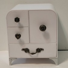 Umbra Design 4 Drawer White Lucite Jewelry Bo...