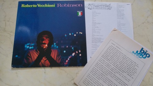 ROBERTO VECCHIONI Robinson + Radioinfo-Sheet 1979 - Bild 1 von 2