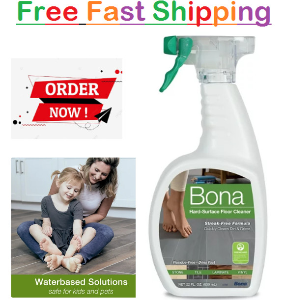 Bona MultiSurface Floor Cleaner Spray for Stone Tile Laminate and LVT