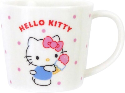 Sanrio Hello Kitty Mug M Approx. 280ml Microwave Safe Sweets & Dots 335120