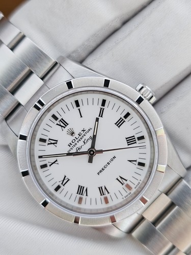 Rolex Air-King Watch, White Dial Ref 14010 34mm, 1997 Full Set - Picture 13 of 16