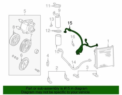 OEM NUEVO 99-07 Ford F-250 Super Duty tubo compresor a colector 4C3Z-19D850-AA Foto 2 de 2