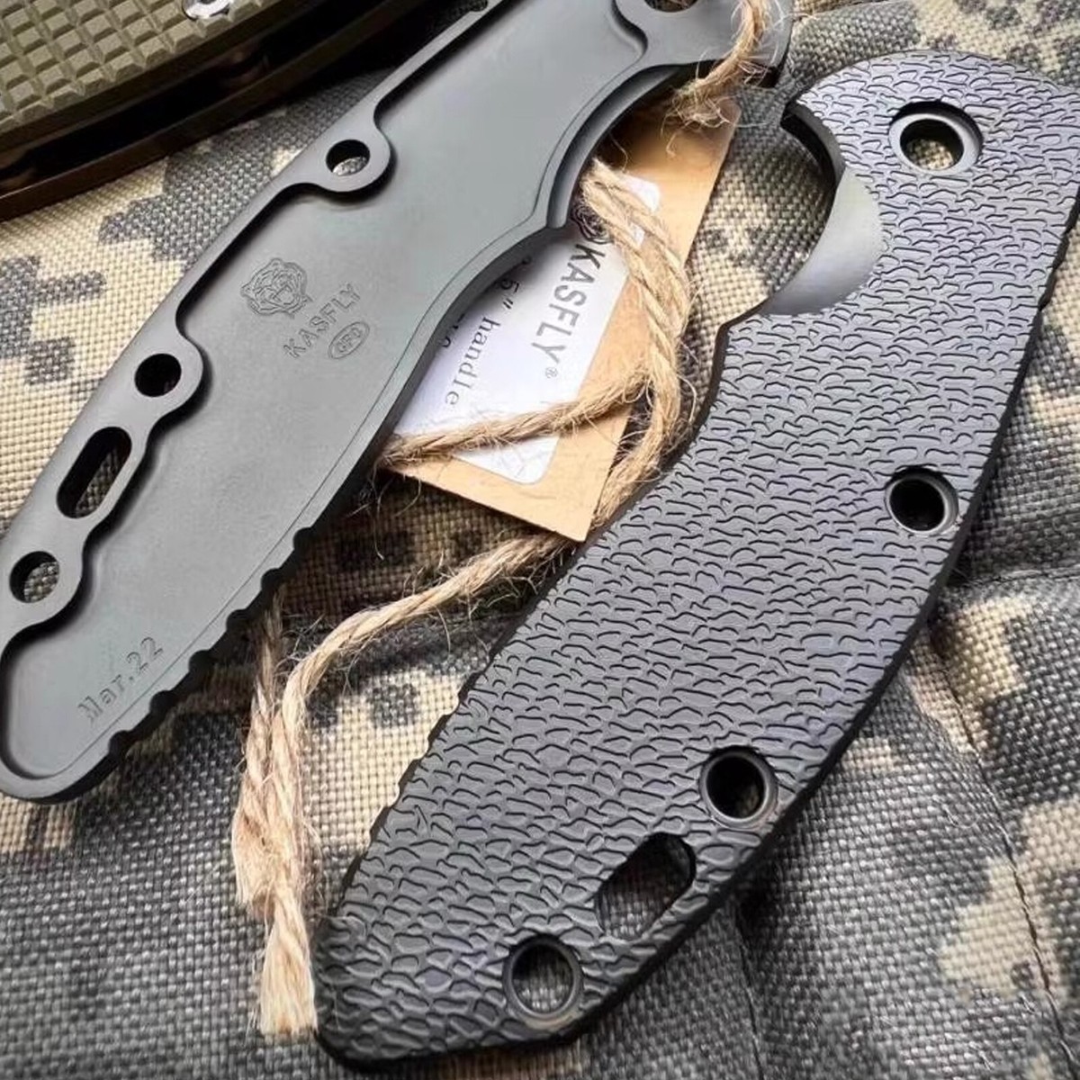 1PC Titanium Scales for Rick Hinderer Knives XM18 3.5” Black