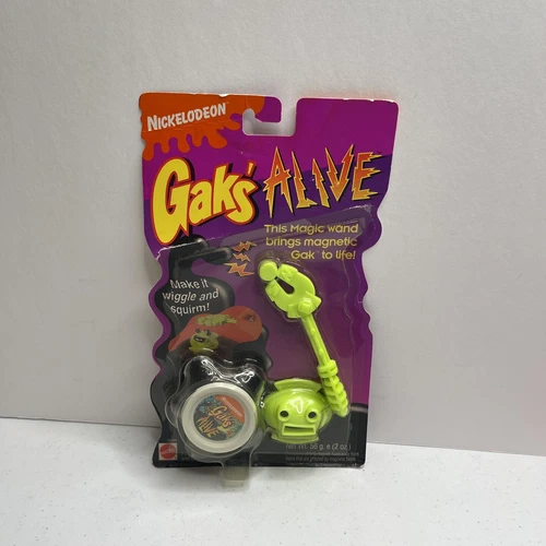 Vintage Nickelodeon Mattel 1996 GAK’S ALIVE BLACK Dry NEW SEALED RARE