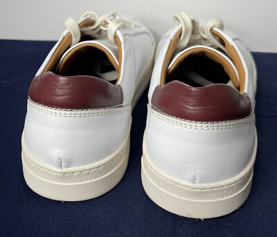 Bruno Magli Men White Leather Daniel Sneakers Tennis Shoes  display picture 2
