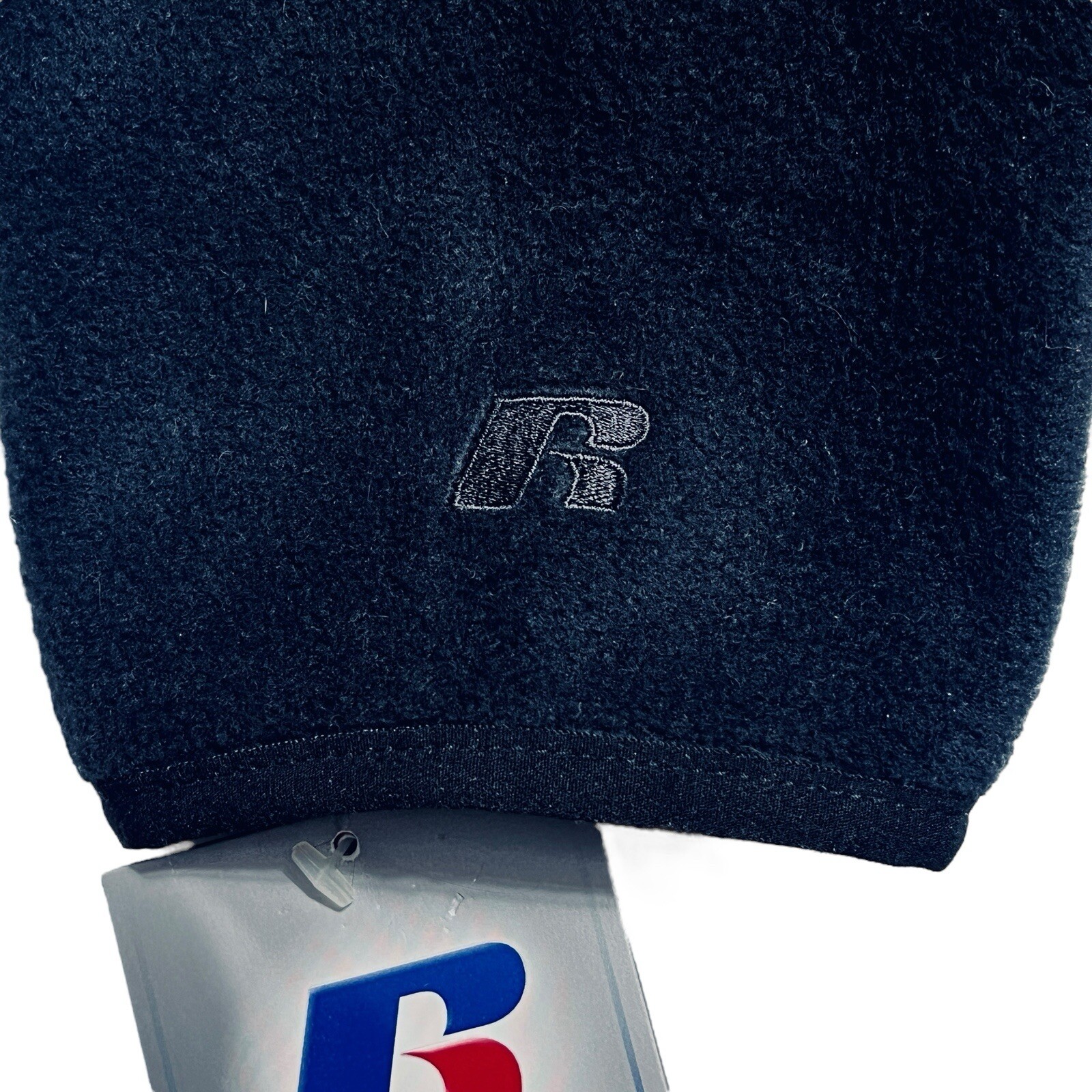 Russell Athletic Therma-Power 1/4 Zip Cadet Collar Sweatshirt Black Fleece