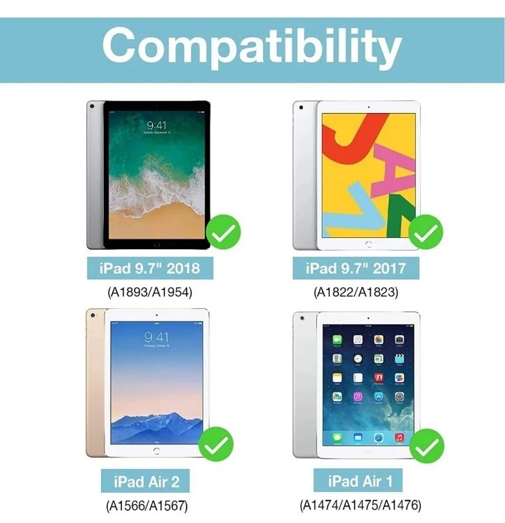 2 X ⚫️ Stand Case for 2018/19 iPad Air/Air 2/Pro 9.7/New iPad 9.7 - Image 3 of 3