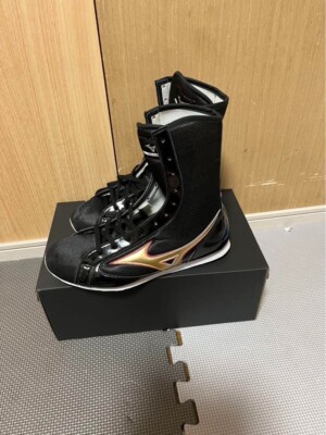 Mizuno Boxing Shoes MID Black Gold Red US 7.5 ( 25.5 cm ) Used