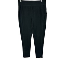 Denim  Co. Active Regular Duo Stretch Pant with Side Pocket Black X-Small Size