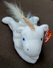 Ty Beanie Baby Mystic the Unicorn Iridescent Horn and Rainbow Mane 🌈  Stamp 218