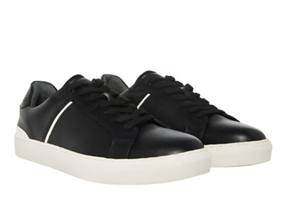 Steve Madden Men's P-COOPR Casual Court Sneaker Shoes Black - NEW!!