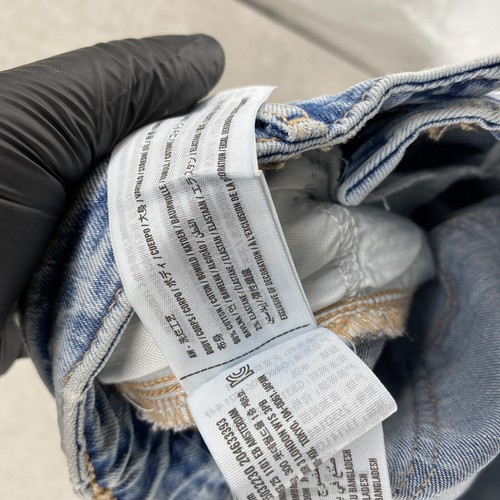 Abercrombie Fitch Kids Girls 13/14 Long Blue Mid Rise Boyfriend Distressed NEW - Picture 10 of 14