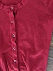 EUC Size 6 7 S Harper Canyon Red Girl Top Long Sleeve Sweater Cardigan Buttoned — photo 3