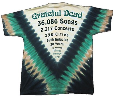 4XL Grateful Dead Tie Dye shirt Countdown - Perfect for Dead & Company shows NEW
