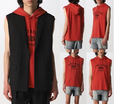 SAINT LAURENT PARIS 1971 Hoodie Gilet Sweatshirt Pull XL - Photo 1/4