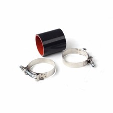 2 Inch 51 Mm Id Straight Silicone Coupler Hose Pipe Black Red T-clamp 2 Inch 51 Mm Id Straight Silicone Coupler Hose Pipe Black Red T-clamp