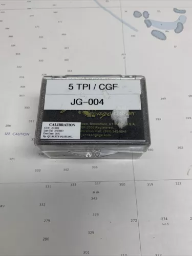 5 TPI CNPLT JOHNSON GAGE TRI-ROLL THREAD COMPARATOR ELEMENT PLT #1 2 3