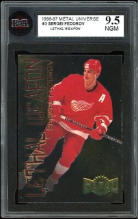 1996 97 Fleer Metal Universe #3 Sergei Fedorov Lethal weapon KSA 9.5 NGM