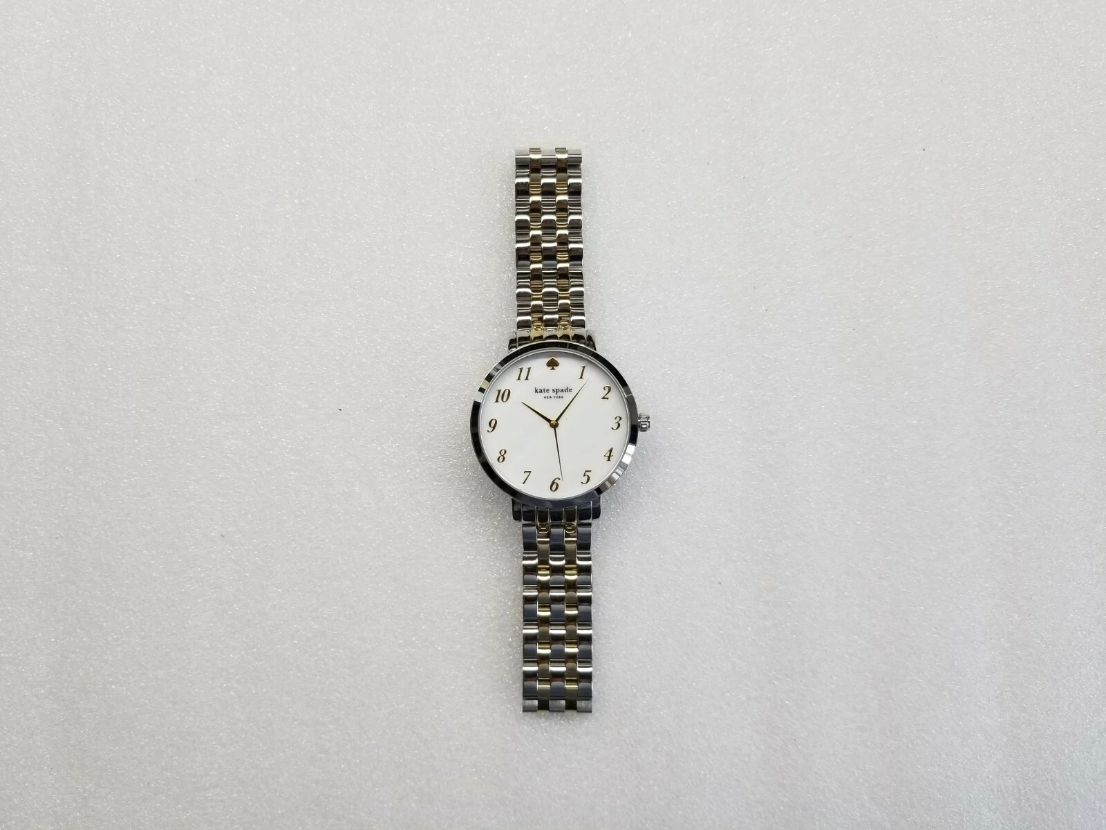 OROLOGIO DONNA KATE SPADE MONTEREY QUADRANTE BIANCO BICOLORE ST.STEEL DISPLAY 1YRU0848