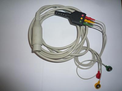3 Aderig EKG Patientenkabel ECG3-lead patient cable Arbo ref 3209.2201.00 Propaq