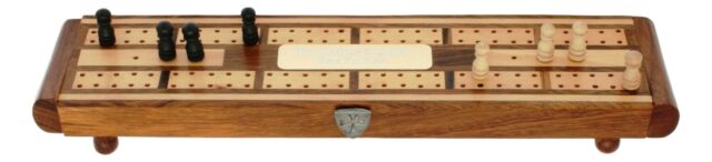 Templar Shield Wooden Cribbage Board With FREE ENGRAVING 367