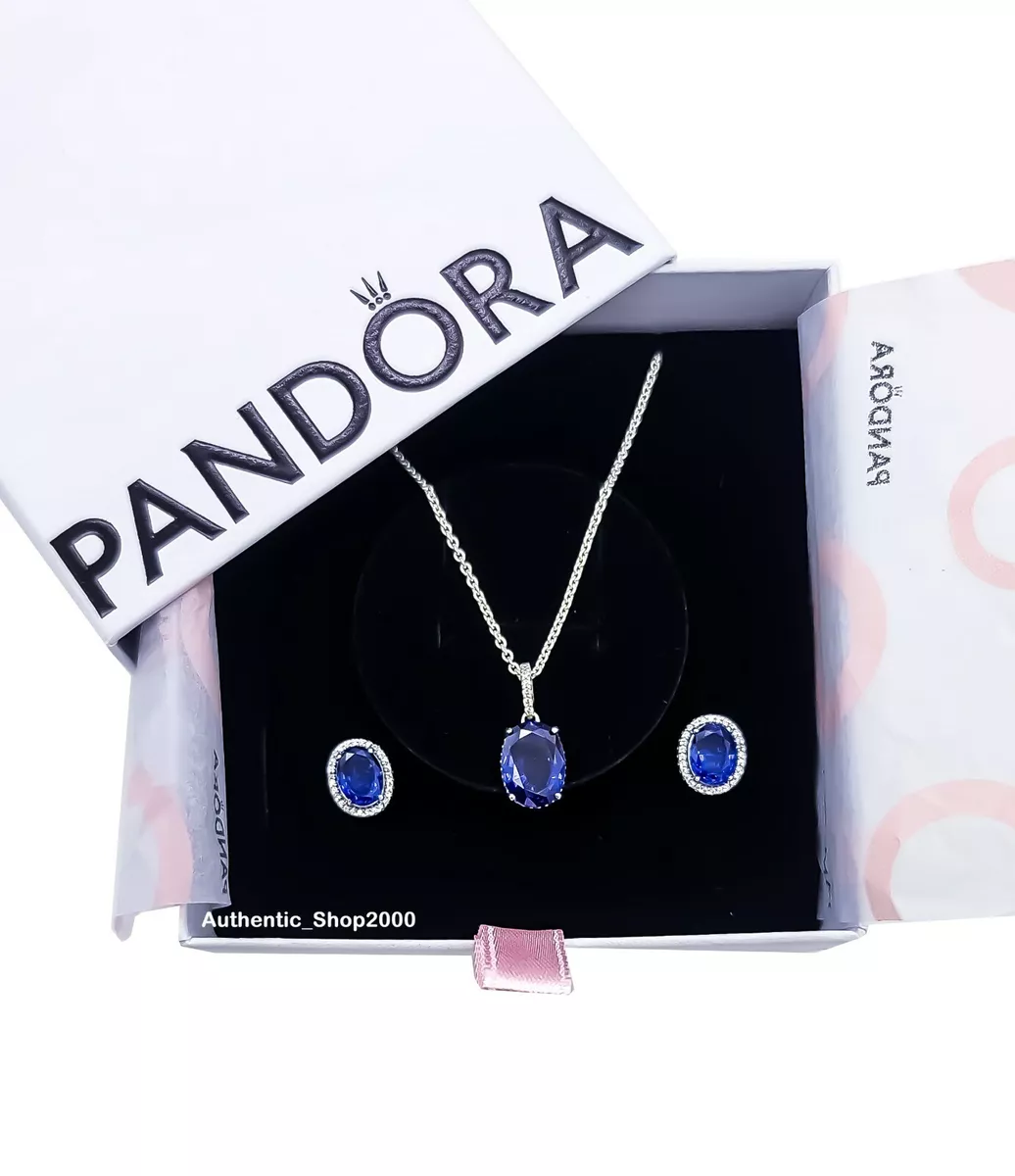 NEW 100% Authentic PANDORA Sparkling Pavé Star Necklace Stud Earring Gift  Set | eBay